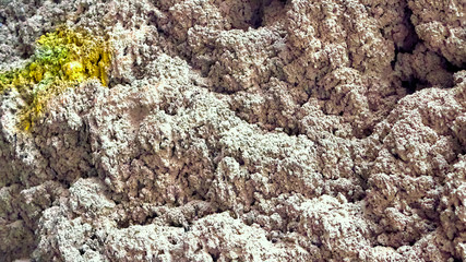 concrete after long erosion color