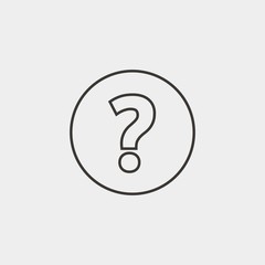 question icon vector illustration and symbol for website and graphic design