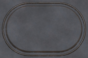 Frame aged metallic. Rust on a sheet of iron- antique decor. Background texture pattern