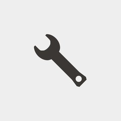wrench icon vector illustration and symbol for website and graphic design