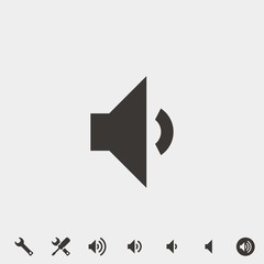 low volume icon vector illustration and symbol for website and graphic design