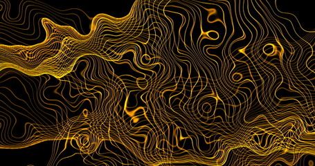 Abstract gold liquid. Golden wave background.Trendy vibrant texture, fashion textile, neon colour, Lava, nougat, caramel, amber, honey, oil.ambient graphic design
