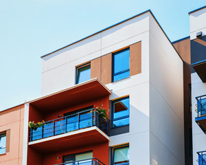 Contemporary luxury apartment building architecture