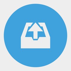upload icon vector illustration and symbol for website and graphic design