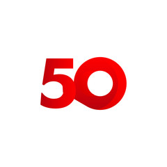 Anniversary Number Vector Design