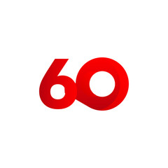 Anniversary Number Vector Design