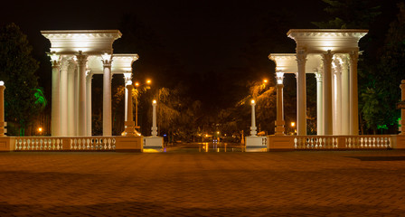 Gates of the Primorsky park-boulevard in Batumi