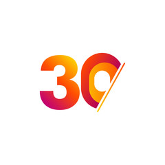 Anniversary Number Vector For Celebrate