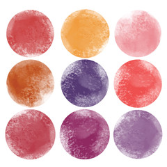 set of different cosmetics water color