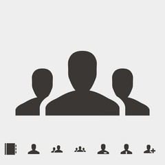 people icon vector illustration and symbol for website and graphic design