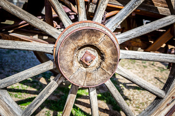 rustic farm equipment