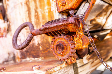 rustic farm equipment