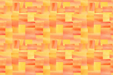 Orange squares abstract geometric forms repeat pattern, simple background