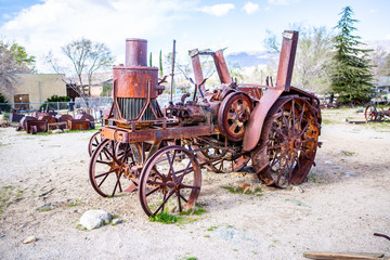 Fototapeta na wymiar rustic farm equipment