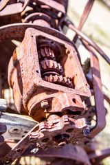 rustic farm equipment