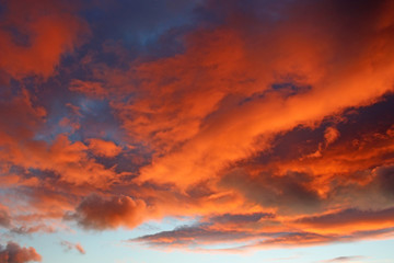 Winter Sunset Clouds in North Devon