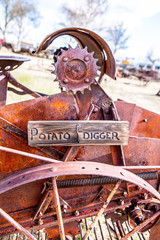 rustic farm equipment