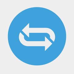 rotate arrow icon vector illustration and symbol for website and graphic design