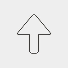 up arrow icon vector illustration and symbol for website and graphic design