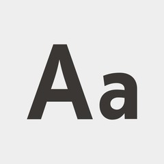 alphabet order icon vector illustration and symbol for website and graphic design