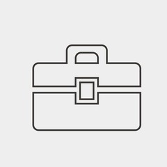 brief Case icon vector illustration and symbol for website and graphic design