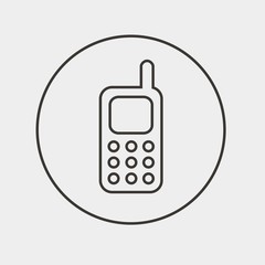 cellphone icon vector illustration and symbol for website and graphic design