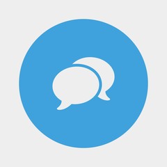 chat bubble icon vector illustration and symbol for website and graphic design