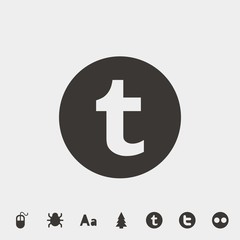 Obraz premium letter T icon vector illustration and symbol for website and graphic design