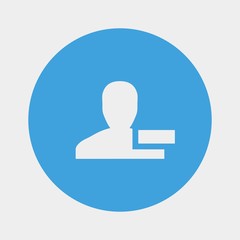remove user icon vector illustration and symbol for website and graphic design