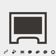 scrren icon vector illustration and symbol for website and graphic design