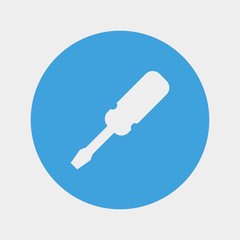 screw driver icon vector illustration and symbol for website and graphic design