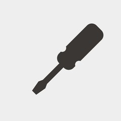 screw driver icon vector illustration and symbol for website and graphic design