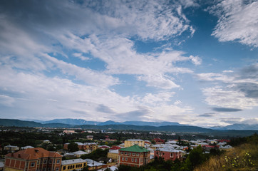 Fototapeta premium Panoramic view of Quba, Azerbaijan - gateway town to the High Caucasus