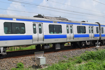 Obraz premium 走行中の列車