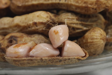 "Kacang rebus", an Indonesian most popular snacks that made from boiled peanuts