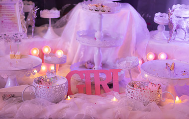 Girl candy bar decoration idea 