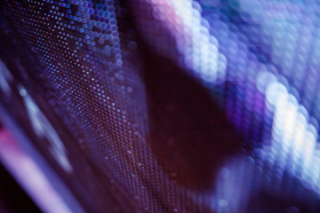 CloseUp LED blurred screen. LED soft focus background. abstract background ideal for design.