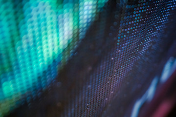 CloseUp LED blurred screen. LED soft focus background. abstract background ideal for design.