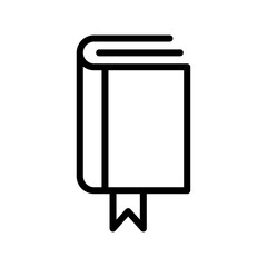Book icon designed in line style