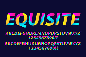 Obraz premium Colorful alphabets design awesome