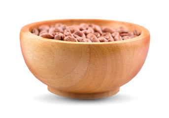 Fototapeta na wymiar Pinto beans isolated on white background