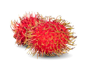 Fototapeta premium rambutan sweet delicious fruit isolated on white background