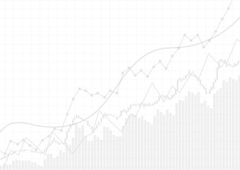 Vector : Business graphs on white background