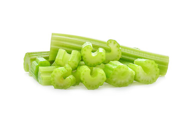 Celery isolated on white background