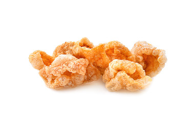 pork snack isolated on white background