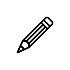Pencil icon designed in line style