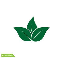 Leaf icon vector logo template