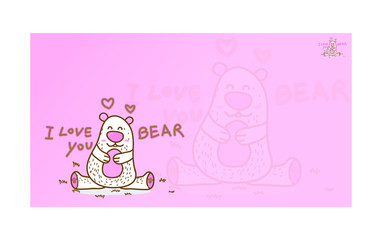 I LOVE YOU BEAR