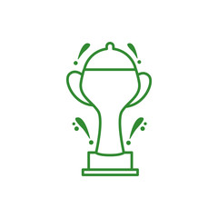 trophy cup award isolated icon