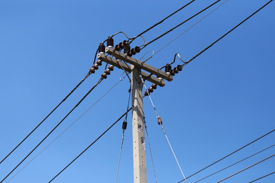 Electric pole in Thailand